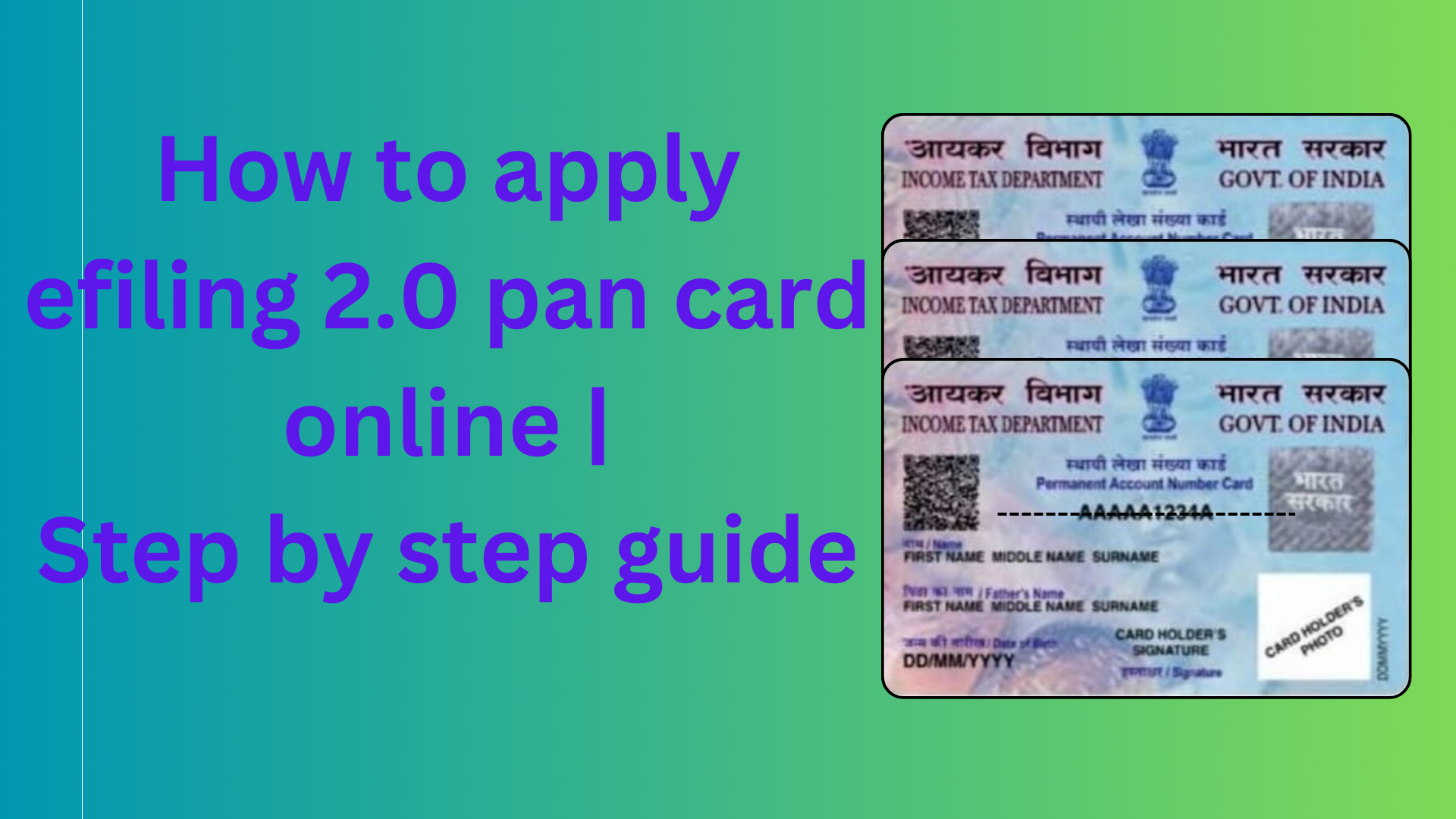 e filing 2.0 pan card